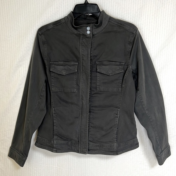 Liverpool Harper Olive Green Stretch Utility Jacket - Size Medium - Picture 4 of 15